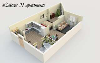 Апартаменты Laisves 91 apartaments Вильнюс Апартаменты-27