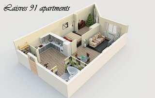 Апартаменты Laisves 91 apartaments Вильнюс Апартаменты-6