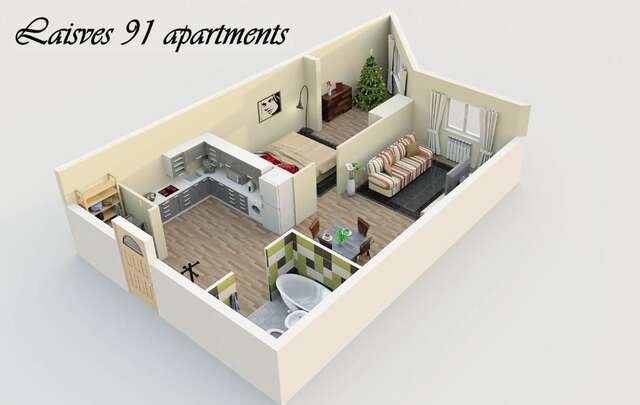 Апартаменты Laisves 91 apartaments Вильнюс-29